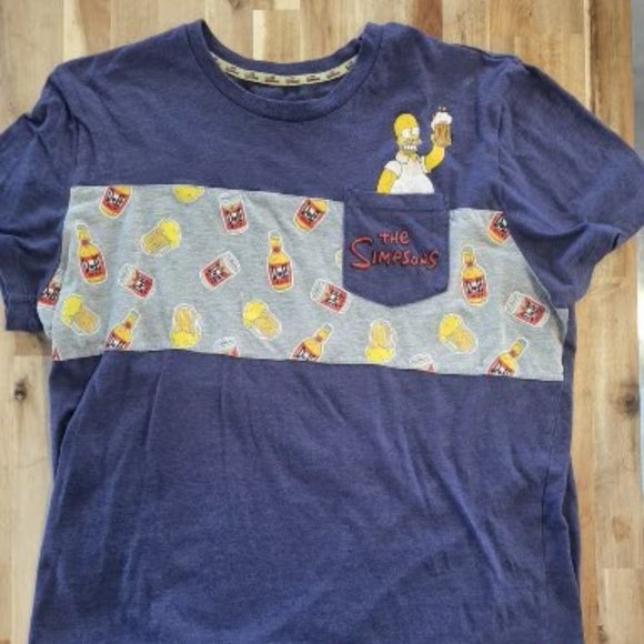 THE SIMPSONS DUFF BEER T-Shirt UNKNOWN SIZE - Picture 1 of 4